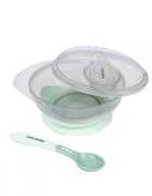 KikkaBoo Set castron cu ventuza si lingurita Mintcapacitate 250mlfara bpacompartiment pentru lingurita