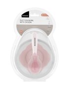 KikkaBoo Set castron cu ventuza si lingurita Pinkcapacitate 250mlfara bpacompartiment pentru lingurita