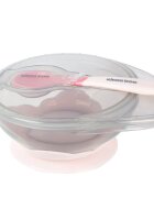 KikkaBoo Set castron cu ventuza si lingurita Pinkcapacitate 250mlfara bpacompartiment pentru lingurita