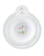 KikkaBoo Set castron si farfurie cu ventuza Music Festmanere pentru apucare usoarabaza antiderapantafara bpacapacitate castron 240 ml