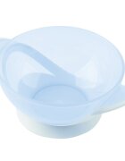 KikkaBoo Set castronel cu ventuza capac si lingurita Feedy Blue
