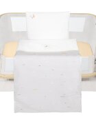 KikkaBoo Set lenjerie 5piese pentru patut 80x50cm Mini cot Seally Me