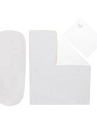 KikkaBoo Set lenjerie copii cu 6 piese Seally Me 80x40 cm din bumbac ranforce certificat OEKOTEXcompatibila patut co-sleeper sau landoucontine pernafata de pernacearceafhusa pilotapilotaprotectie impermeabila