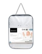 KikkaBoo Set lenjerie copii cu 6 piese Sleepy Sheep 80x40 cm din bumbac ranforce certificat OEKOTEXcompatibila patut co-sleeper sau landoucontine pernafata de pernacearceafhusa pilotapilotaprotectie impermeabila