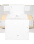 KikkaBoo Set lenjerie pentru patut copii cu 5piese Mini cot Sleepy Sheep compatibila cu saltea 80x50cmdin bumbaccearceafpernafata de pernapilotafata de pilota cu fermoar