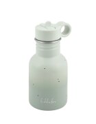 KikkaBoo Sticla din otel inoxidabil cu pai retractabil pentru copii Flora Sage capacitate 350ml fara BPA protectie anti-scurgere