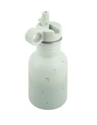 KikkaBoo Sticla din otel inoxidabil cu pai retractabil pentru copii Flora Sage capacitate 350ml fara BPA protectie anti-scurgere