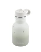 KikkaBoo Sticla din otel inoxidabil cu pai retractabil pentru copii Flora Sand capacitate 350ml fara BPA protectie anti-scurgere
