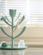 KikkaBoo Suport pentru uscat biberoane Tulip Mintcapacitate pana la 8 biberoanedin plastic nontoxic fara BPA