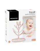 KikkaBoo Suport pentru uscat biberoane Tulip Pinkcapacitate pana la 8 biberoanedin plastic nontoxic fara BPA