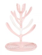 KikkaBoo Suport pentru uscat biberoane Tulip Pinkcapacitate pana la 8 biberoanedin plastic nontoxic fara BPA