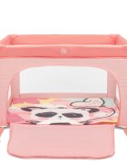 KikkaBoo Tarc de joaca pentru copii Enjoy Pink Panda 2023 cu pliere compactausa mare de acces cu fermoarsaltea pliabila moaleinele si geanta pentru transport incluse