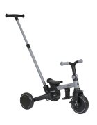 KikkaBoo Tricicleta 8in1 pentru copii Aluma Greyde la 12 lunicadru din aluminiusezut rotativspatar reglabilmaner parental reglabilcopertina reglabiladetasabilacentura de siguranta