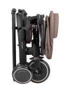 KikkaBoo Tricicleta 8in1 pentru copii Trix 2 Bej ultrapliabilade la 10 luni la 22kgcadru din aluminiusezut rotativspatar reglabilmaner parental reglabilcopertina reglabiladetasabilacentura de siguranta