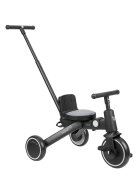 KikkaBoo Tricicleta 8in1 pentru copii Trix 2 Gri ultrapliabilade la 10 luni la 22kgcadru din aluminiusezut rotativspatar reglabilmaner parental reglabilcopertina reglabiladetasabilacentura de siguranta