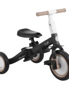KikkaBoo Tricicleta pentru copii Flip Black multifunctionala transformabila 5 in 1 cu scaun reglabil bara de protectie detasabila potrivita de la 1 an la 5 ani