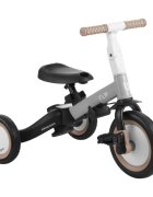 KikkaBoo Tricicleta pentru copii Flip Grey multifunctionala transformabila 5 in 1 cu scaun reglabil bara de protectie detasabila potrivita de la 1 an la 5 ani