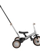 KikkaBoo Tricicleta pentru copii Flip Grey multifunctionala transformabila 5 in 1 cu scaun reglabil bara de protectie detasabila potrivita de la 1 an la 5 ani