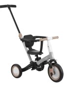 KikkaBoo Tricicleta pentru copii Flip Grey multifunctionala transformabila 5 in 1 cu scaun reglabil bara de protectie detasabila potrivita de la 1 an la 5 ani