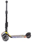 KikkaBoo Trotineta evolutiva Scooter 3 in 1 Ride and Skate Scretch cu roti luminoaseghidon si scaun reglabilerulmenti ABEC-7recomandata de la 18 luni
