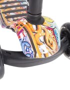 KikkaBoo Trotineta evolutiva Scooter 3 in 1 Ride and Skate Scretch cu roti luminoaseghidon si scaun reglabilerulmenti ABEC-7recomandata de la 18 luni