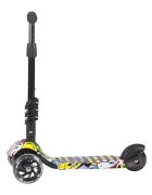 KikkaBoo Trotineta evolutiva Scooter 3 in 1 Ride and Skate Train cu roti luminoaseghidon si scaun reglabilerulmenti ABEC-7recomandata de la 18 luni