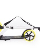 KikkaBoo Trotineta pliabila Makani Dusty Yellow cu sistem de plierecric inclusbaza antiderapantaroti PUmaner reglabilgreutate admisa 100 kg