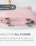 KikkaBoo Vehicul fara pedale pentru copii Ride On Sizzy Pink multidirectionalmanere pentru sustineresezut ergonomic moalesistem de protectie antirasturnareroti pivotante pentru multisuprafetede la 12 luni