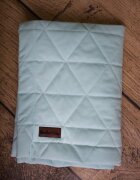 Kinder Hop Paturica Soft Touch cu doua fete catifea si bumbac 100x70 cm Aquamarine