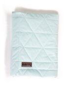 Kinder Hop Paturica Soft Touch cu doua fete catifea si bumbac 100x70 cm Aquamarine