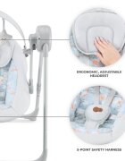 KINDERKRAFT Balansoar pentru bebelusi Swingee Gri