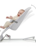 KINDERKRAFT Balansoar pliabil Mimi Light Grey spatar reglabil bara cu jucarii