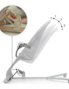 KINDERKRAFT Balansoar pliabil Mimi Light Grey spatar reglabil bara cu jucarii