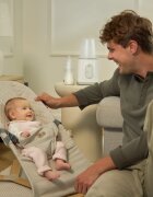 KINDERKRAFT Balansoar pliabil Mimi Light Grey spatar reglabil bara cu jucarii