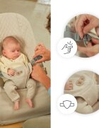 KINDERKRAFT Balansoar pliabil Mimi WoodBeige spatar reglabil bara cu jucarii