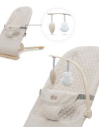 KINDERKRAFT Balansoar pliabil Mimi WoodBeige spatar reglabil bara cu jucarii