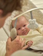 KINDERKRAFT Balansoar pliabil Mimi WoodBeige spatar reglabil bara cu jucarii