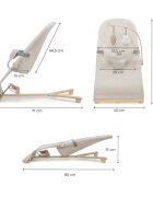 KINDERKRAFT Balansoar pliabil Mimi WoodBeige spatar reglabil bara cu jucarii