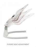 KINDERKRAFT Baloansoar electric pentru copii Tulsy Beige cu telecomanda reglare spatar plasa de tantari jucarii functii Bluetooth si USB