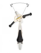 KINDERKRAFT Bicicleta de echilibru din lemn Uniq Honey cu scaun moale reglabil roti din spuma EVA maner pentru transport pana la 35 kg