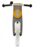 KINDERKRAFT Bicicleta de echilibru din lemn Uniq Honey cu scaun moale reglabil roti din spuma EVA maner pentru transport pana la 35 kg