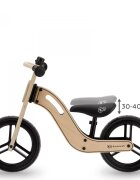 KINDERKRAFT Bicicleta de echilibru din lemn Uniq Natural cu scaun moale reglabil roti din spuma EVA maner pentru transport pana la 35 kg