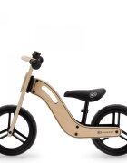 KINDERKRAFT Bicicleta de echilibru din lemn Uniq Natural cu scaun moale reglabil roti din spuma EVA maner pentru transport pana la 35 kg