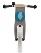 KINDERKRAFT Bicicleta de echilibru din lemn Uniq Turqouise cu scaun moale reglabil roti din spuma EVA maner pentru transport pana la 35 kg