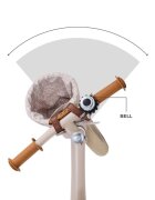KINDERKRAFT Bicicleta de echilibru Rapid 2 Bizuu Beige cadru din aliaj de magneziu scaun reglabil clopotel si cos pentru jucarii