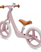 KINDERKRAFT Bicicleta fara pedale Fly Plus Powder Pink cu scaun reglabil pe inaltime cadru usor din magneziu roti din spuma Eva sarcina maxima 35 kg