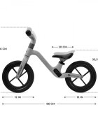 KINDERKRAFT Bicicleta fara pedale Xploit Moonstone Silver