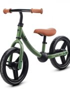 KINDERKRAFT Bicicleta pentru copii copii 2Way Next Light Green 10 inch scaun reglabil de la 31-39 cm roti spuma EVA ghidon reglabil pentru copii de la 2 ani pana la 35 kg unghi de viraj limitat