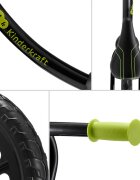 KINDERKRAFT Bicicleta pentru copii copii 2Way Next Offroad Black scaun reglabil de la 32-41 cm roti spuma EVA ghidon reglabil pentru copii de la 2 ani pana la 35 kg unghi de viraj limitat