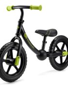 KINDERKRAFT Bicicleta pentru copii copii 2Way Next Offroad Black scaun reglabil de la 32-41 cm roti spuma EVA ghidon reglabil pentru copii de la 2 ani pana la 35 kg unghi de viraj limitat